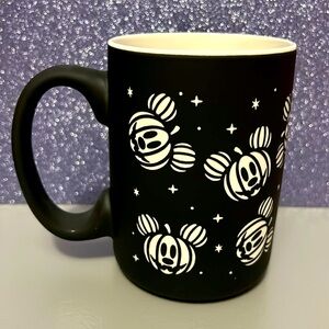 Disney Mickey Jack-O-Lantern Black and White Mug